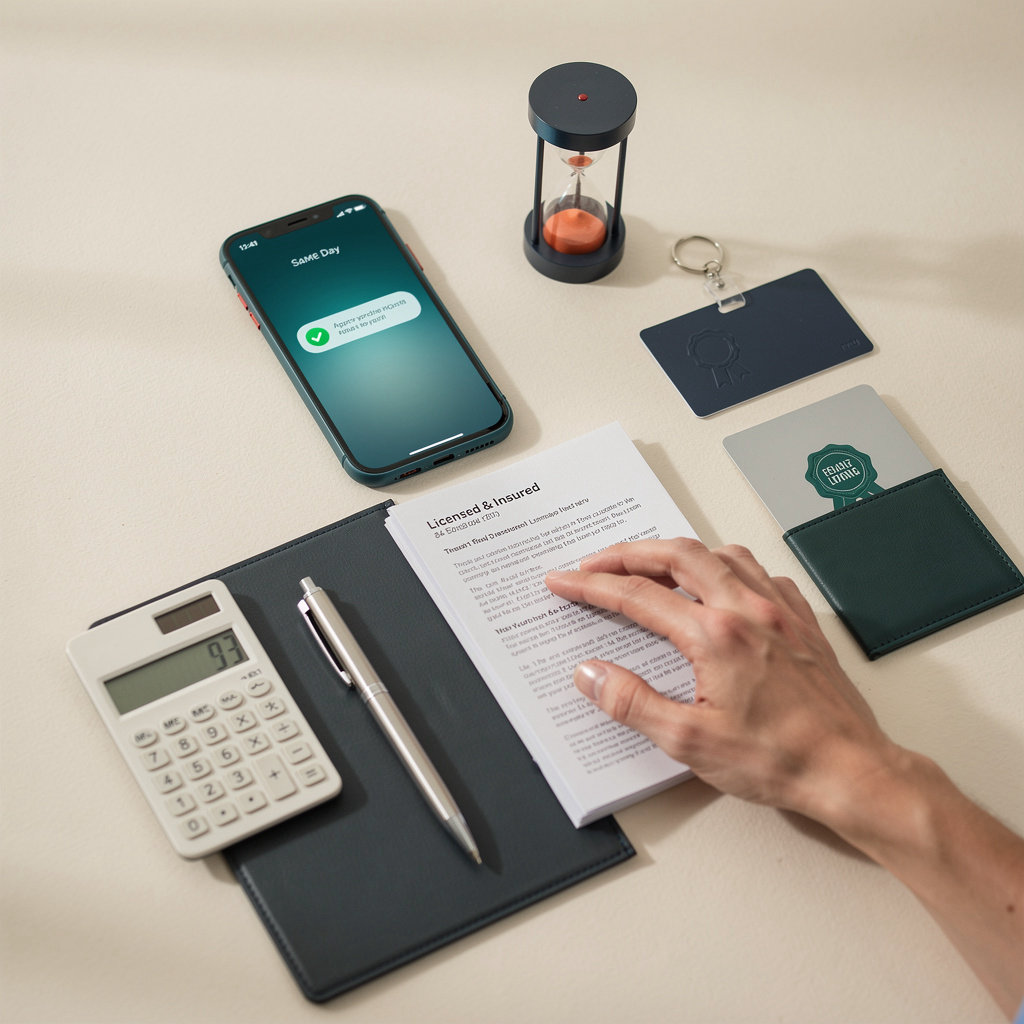 Lending professional providing transparent lending guidance to customers in Dallas, TX